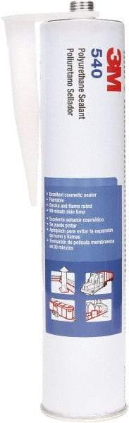 3M - 10.5 oz Cartridge Gray Polyurethane Sealant - -40 to 194°F Operating Temp, 1 hr Tack Free Dry Time, 24 hr Full Cure Time, Series 540 - Makers Industrial Supply