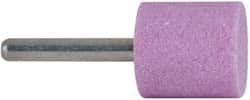 Grier Abrasives - 1 x 1" Head Diam x Thickness, W220, Cylinder, Aluminum Oxide Mounted Point - Makers Industrial Supply