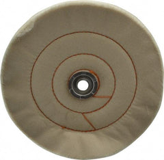 Dico - 8" Diam x 3/4" Thick Unmounted Buffing Wheel - Cushion Sewn, 1/2" Arbor Hole, Medium Density - Makers Industrial Supply