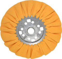 Divine Brothers - 12" Diam x 1/2" Thick Unmounted Buffing Wheel - Ventilated Bias Cut, 1-1/4" Arbor Hole - Makers Industrial Supply