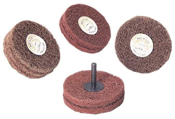 Standard Abrasives - 6" Diam, 2" Face Width, 1" Center Hole, Medium Grade, Aluminum Oxide Deburring Wheel - Convolute, Medium Density 5 Grade, 6,000 RPM - Makers Industrial Supply