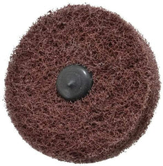 Standard Abrasives - 3" Diam, Medium Mounted Scrubber Buffing Wheel - 2 Ply, Medium Grade, 1/4" Shank Diam, 8,000 RPM - Makers Industrial Supply