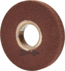 Made in USA - 6" Diam 220 Grit Aluminum Oxide Unmounted Flap Wheel - 2" Hole, 1" Wide, Density 7, Nonwoven, Grade Very Fine, 3,400 Max RPM - Makers Industrial Supply