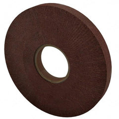 Made in USA - 8" Diam 220 Grit Aluminum Oxide Unmounted Flap Wheel - 3" Hole, 1" Wide, Density 7, Nonwoven, Grade Very Fine, 3,200 Max RPM - Makers Industrial Supply