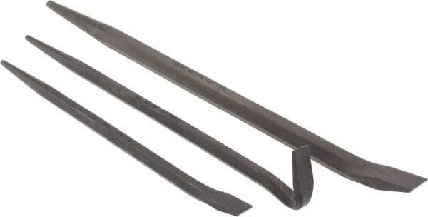 Mayhew - 3 Piece Line-Up & Rolling Head Pry Bar Set - Includes 14, 16 & 20" Lengths - Makers Industrial Supply