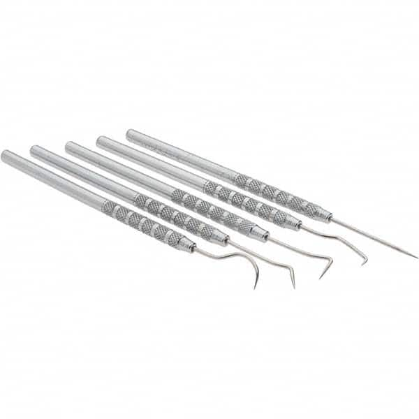 Value Collection - 5 Piece Precision Probe Set - Stainless Steel - Makers Industrial Supply