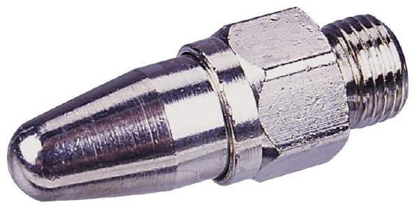 Coilhose Pneumatics - Blow Gun Safety High Volume Nozzle - 1/8 NPSM, 1.97" Hose Length - Makers Industrial Supply