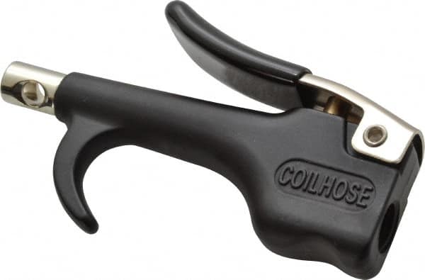 Coilhose Pneumatics - Safety Nickel Tipped Thumb Lever Blow Gun - 1/4 NPT, Zinc - Makers Industrial Supply