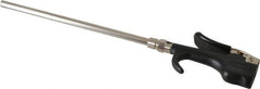 Coilhose Pneumatics - Safety Extension Tube Thumb Lever Blow Gun - 1/4 NPT, 8" Tube Length, Zinc - Makers Industrial Supply