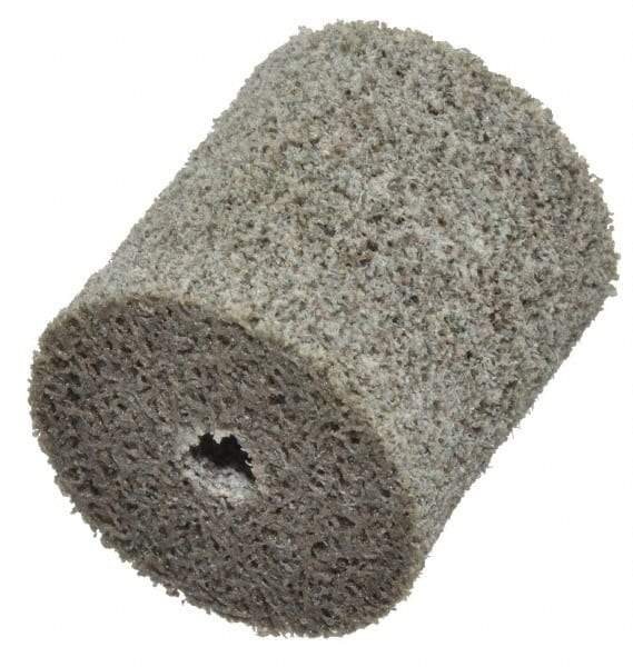 Standard Abrasives - 1" Diam, 1" Face Width, 3/16" Center Hole, Medium Grade, Aluminum Oxide Deburring Wheel - Unitized, Hard Density 8 Grade, 30,000 RPM - Makers Industrial Supply