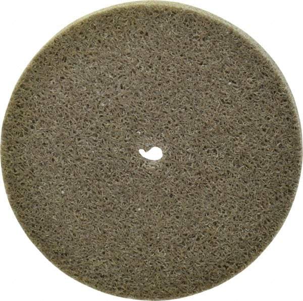 Standard Abrasives - 3" Diam, 1/4" Face Width, 1/4" Center Hole, Fine Grade, Aluminum Oxide Deburring Wheel - Unitized, Medium/Hard Density 7 Grade, 18,000 RPM - Makers Industrial Supply