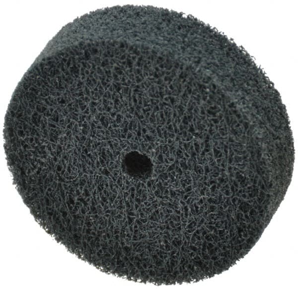 Standard Abrasives - 2" Diam, 1/2" Face Width, 1/4" Center Hole, Fine Grade, Silicon Carbide Deburring Wheel - Makers Industrial Supply