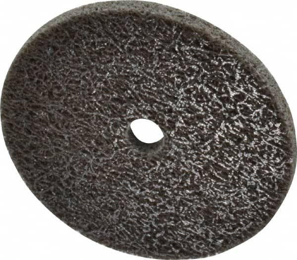 Standard Abrasives - 2" Diam, 1/8" Face Width, 1/4" Center Hole, Medium Grade, Aluminum Oxide Deburring Wheel - Unitized, Hard Density 8 Grade, 22,000 RPM - Makers Industrial Supply