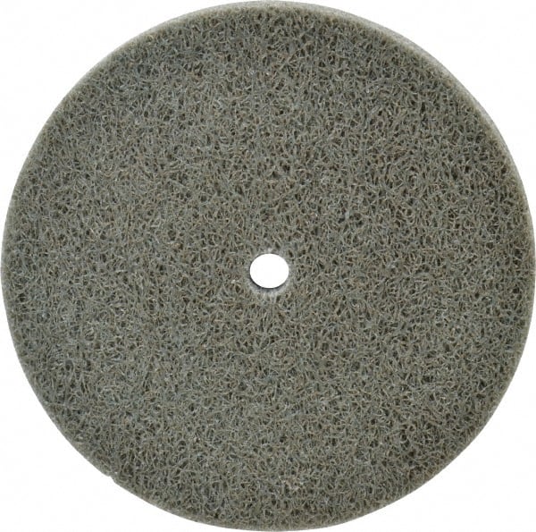 Standard Abrasives - 3" Diam, 1/4" Face Width, 1/4" Center Hole, Fine Grade, Aluminum Oxide Deburring Wheel - Exact Industrial Supply