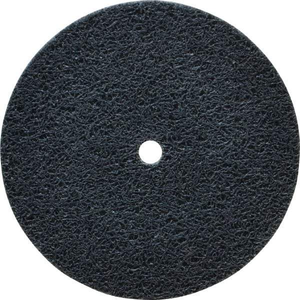 Standard Abrasives - 3" Diam, 1/4" Face Width, 1/4" Center Hole, Fine Grade, Silicon Carbide Deburring Wheel - Unitized, Soft/Medium Density 6 Grade, 12,000 RPM - Makers Industrial Supply