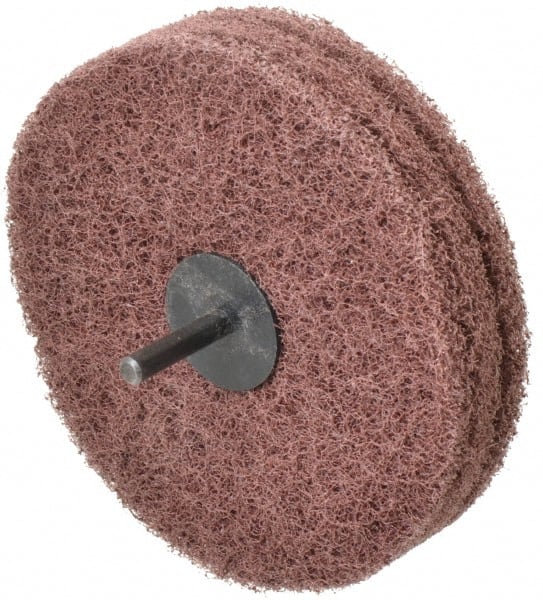 Standard Abrasives - 5" Diam, Medium Mounted Scrubber Buffing Wheel - Makers Industrial Supply