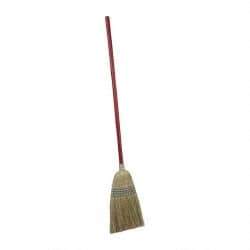 PRO-SOURCE - 56" OAL Corn Bristle Broom - Wood Handle - Makers Industrial Supply