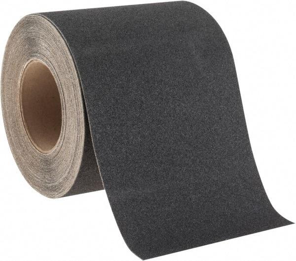 NMC - Black Solid Color Anti-Slip Vinyl Tape - 6" Wide x 60' Long x 0.02" Thick, General Traffic - Makers Industrial Supply