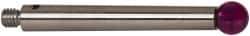 Renishaw - 0.1969 Inch Ball Diameter, Stainless Steel Stem, M3 Thread, Ruby Point Ball Tip CMM Stylus - 1.2205 Inch Working Length, 0.1378 Inch Stem Diameter, 1.2205 Inch Overall Length - Makers Industrial Supply