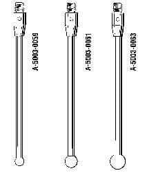 Renishaw - 7 mm Ball Diameter, CMM Stylus and Probe - 51.5 mm Overall Length - Makers Industrial Supply