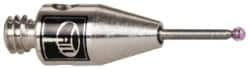 Renishaw - 0.0276 Inch Ball Diameter, Carbide Stem, M2 Thread, Ruby Point Ball Tip CMM Stylus - 0.1575 Inch Working Length, 0.0197 Inch Stem Diameter, 0.3937 Inch Overall Length - Makers Industrial Supply