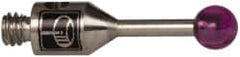 Renishaw - 0.0984 Inch Ball Diameter, Stainless Steel Stem, M2 Thread, Ruby Point Ball Tip CMM Stylus - 0.2559 Inch Working Length, 0.0394 Inch Stem Diameter, 0.3937 Inch Overall Length - Makers Industrial Supply