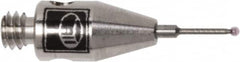 Renishaw - 0.0197 Inch Ball Diameter, Carbide Stem, M2 Thread, Ruby Point Ball Tip CMM Stylus - 0.1181 Inch Working Length, 0.02 Inch Stem Diameter, 0.3937 Inch Overall Length - Makers Industrial Supply