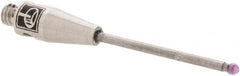 Renishaw - 0.0394 Inch Ball Diameter, Carbide Stem, M2 Thread, Ruby Point Ball Tip CMM Stylus - 1/2 Inch Working Length, 0.04 Inch Stem Diameter, 0.7874 Inch Overall Length - Makers Industrial Supply