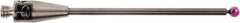 Renishaw - 0.0591 Inch Ball Diameter, Carbide Stem, M2 Thread, Ruby Point Ball Tip CMM Stylus - 0.8858 Inch Working Length, 0.0394 Inch Stem Diameter, 1.1811 Inch Overall Length - Makers Industrial Supply