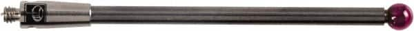 Renishaw - 0.1181 Inch Ball Diameter, Carbide Stem, M2 Thread, Ruby Point Ball Tip CMM Stylus - 1.4567 Inch Working Length, 0.0787 Inch Stem Diameter, 1.5748 Inch Overall Length - Makers Industrial Supply