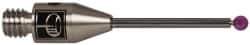 Renishaw - 0.0591 Inch Ball Diameter, Carbide Stem, M3 Thread, Ruby Point Ball Tip CMM Stylus - 1/2 Inch Working Length, 0.0394 Inch Stem Diameter, 0.7874 Inch Overall Length - Makers Industrial Supply