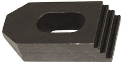 Jergens - 1/2" Stud, Low Carbon Steel, Plain Strap Clamp - 2" Travel, 6" OAL x 1-1/4" Wide x 7/8" High, Black Oxide Finish, Tapered Nose - Makers Industrial Supply