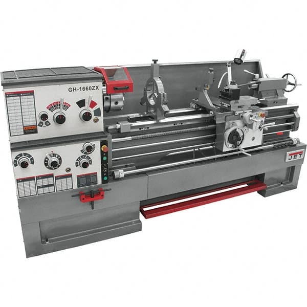 Jet - Bench, Engine & Toolroom Lathes Machine Type: Spindle Bore Spindle Speed Control: Geared Head - Makers Industrial Supply