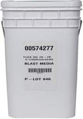 Made in USA - Coarse/Medium Grade Crushed Glass - 40 to 70 Grit, 50 Lb Pail - Makers Industrial Supply