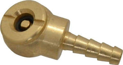 Acme - Closed Check Brass Air Chuck - Ball Foot Chuck, 1/4 Barbed - Makers Industrial Supply