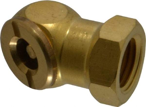 Acme - Closed Check Brass Air Chuck - Ball Foot Chuck, 1/4 FPT - Makers Industrial Supply