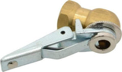 Acme - Open Check Brass/Steel Air Chuck - Ball Foot with Clip Chuck, 1/4 FPT - Makers Industrial Supply