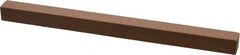 Norton - 4" Long x 1/4" Wide x 1/4" Thick, Aluminum Oxide Sharpening Stone - Square - Makers Industrial Supply