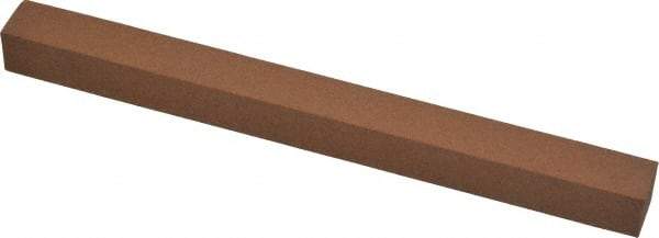 Norton - 6" Long x 1/2" Wide x 1/2" Thick, Aluminum Oxide Sharpening Stone - Square, Medium Grade - Makers Industrial Supply