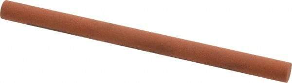 Norton - 4" Long x 1/4" Diam x 1/4" Thick, Aluminum Oxide Sharpening Stone - Round, Fine Grade - Makers Industrial Supply