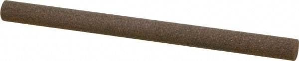 Norton - 4" Long x 1/4" Diam x 1/4" Thick, Aluminum Oxide Sharpening Stone - Round, Coarse Grade - Makers Industrial Supply