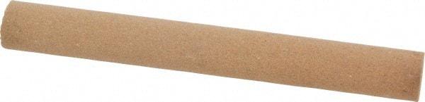 Norton - 4" Long x 1/2" Diam x 1/2" Thick, Aluminum Oxide Sharpening Stone - Round, Medium Grade - Makers Industrial Supply