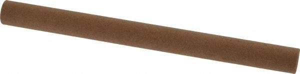 Norton - 6" Long x 1/2" Diam x 1/2" Thick, Aluminum Oxide Sharpening Stone - Round, Medium Grade - Makers Industrial Supply