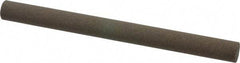 Norton - 6" Long x 1/2" Diam x 1/2" Thick, Aluminum Oxide Sharpening Stone - Round, Coarse Grade - Makers Industrial Supply