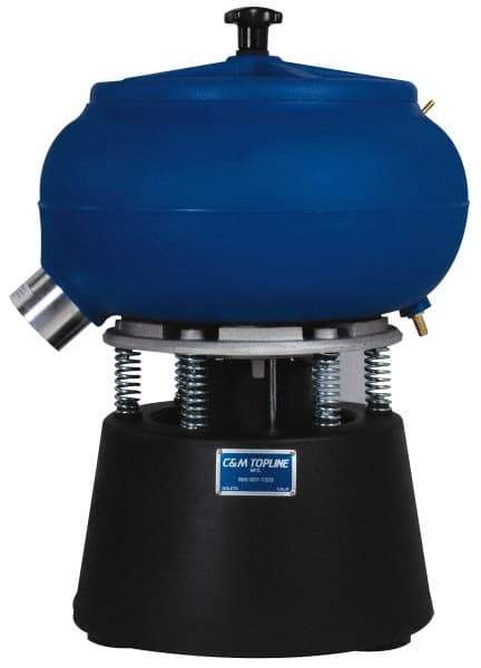 Made in USA - Stand Vibratory Tumbler with Timer - 23" Wide x 19" High x 23" Deep - Makers Industrial Supply