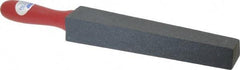 Norton - 1-1/4" Wide x 14" OAL, Silicon Carbide Sharpening Stone - Taper, Coarse Grade, 180 Grit - Makers Industrial Supply