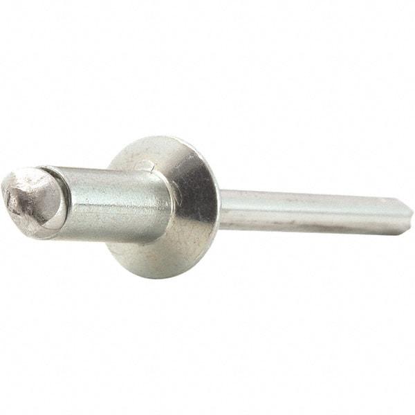 STANLEY Engineered Fastening - Size 6 Countersunk Head Steel Open End Blind Rivet - Steel Mandrel, 0.126" to 1/4" Grip, 3/16" Head Diam, 0.192" to 0.196" Hole Diam, 0.116" Body Diam - Makers Industrial Supply