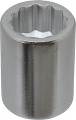 Blackhawk by Proto - 1", 3/4" Drive, Standard Hand Socket - 12 Points, 2" OAL, Chrome Finish - Makers Industrial Supply