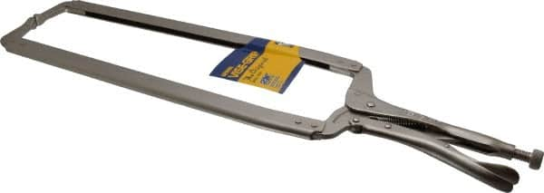 Irwin - 24" OAL C-Clamp Locking Pliers - 15-1/2" Jaw Depth, 12-1/2" Jaw Opening - Makers Industrial Supply