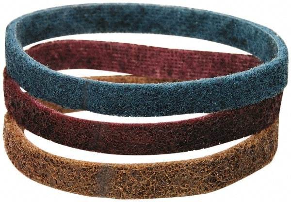 Dynabrade - 1/2" Wide x 12" OAL, Aluminum Oxide Abrasive Belt - Aluminum Oxide, Coarse, Nonwoven - Makers Industrial Supply